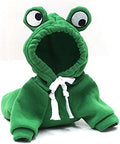 Warm Dog Winter Clothes Cute Fruit Dog Coat Hoodies Fleece Pet Dogs Costume Jacket for French Bulldog Chihuahua Ropa para Perro(Green,M)