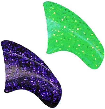 Funky New Year Combo Soft Nail Caps Cats Claws 40pk (20 Violet Glitter - 20 Margherita Glitter) Large Size