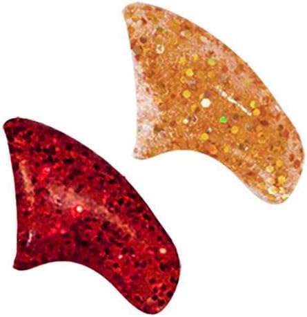 Jolly Combo Soft Nail Caps Cats Claws 40pk (20 Gold Holo Glitter - 20 Red Glitter) Kitten Size