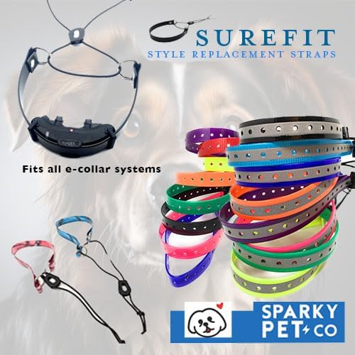 Replacement GPS eCollar with Adjustable Bungee, Multi-Hole Design, and Secure Toggle Closure for Small Dogs (Neon Yellow, Small Neck)