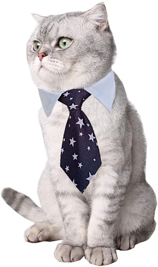 4 Pieces Pets Dog Cat Bowtie Pet Costume Adjustable Formal Necktie Collar for Cats Small Dogs Puppy Grooming Accessories Pink/Black