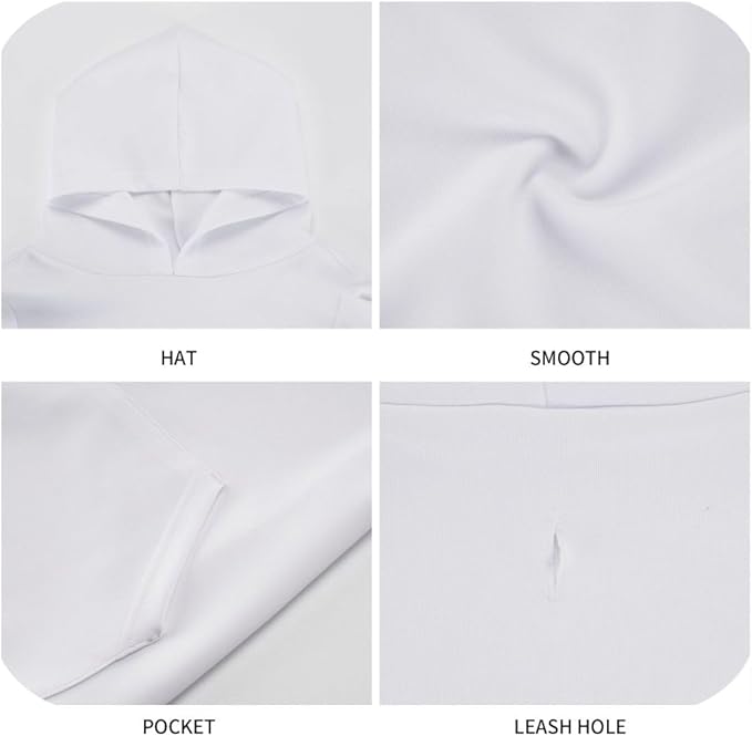 Customized Dog Hoodie with Name Logo Personalized Text Soft & Warm for Puppy Sweatshirt Hooded for Small Medium Large Dogs Girl/Boy Cats/Kitten, LawnGreen, S