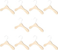 Wooden Dog Clothes Hangers 10pcs 8.66 Inch Sturdy Wear-Resistant Pet Accessory for Small Dog and Cat Clothing Daily Household Use