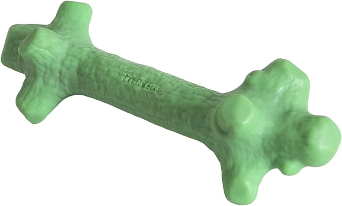 Pet Qwerks Nylon Stick BarkBone - Durable Dog Toys for Aggressive Chewers - Mint Flavor - 10.75"