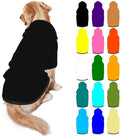 Personalized Dog Hoodie Customized with Name Photo Pet Warm Sweater Hoodie for Medium Large Dogs & Cat Puppy, 1PC, Blank Black, M
