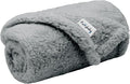 furrybaby Dog Blankets for Small Dogs, Puppy Small Fleece Blankets for Pets, Premium Cat Blanket, Sherpa Pet Blanket Washable for Pet Kitten Doggy (Grey, 24x32 in, S)