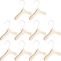 Wooden Dog Hangers 8.66 Inch Small Pet Hangers Wear-Resistant Solid Wood for Dogs and Cats Household Pet Accessory