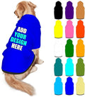 Personalized Dog Hoodie Customized with Name Photo Pet Warm Sweater Hoodie for Medium Large Dogs & Cat Puppy, Blue, XL
