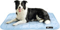 Luciphia Premium Dog Cooling Mat Non-Slip Q-MAX>0.5 Self-Cooling Pad for Medium Pet Indoor Portable Kennel Puppy Bed for Summer Crate Pad for Dog Washable Light Blue 30x40 inches