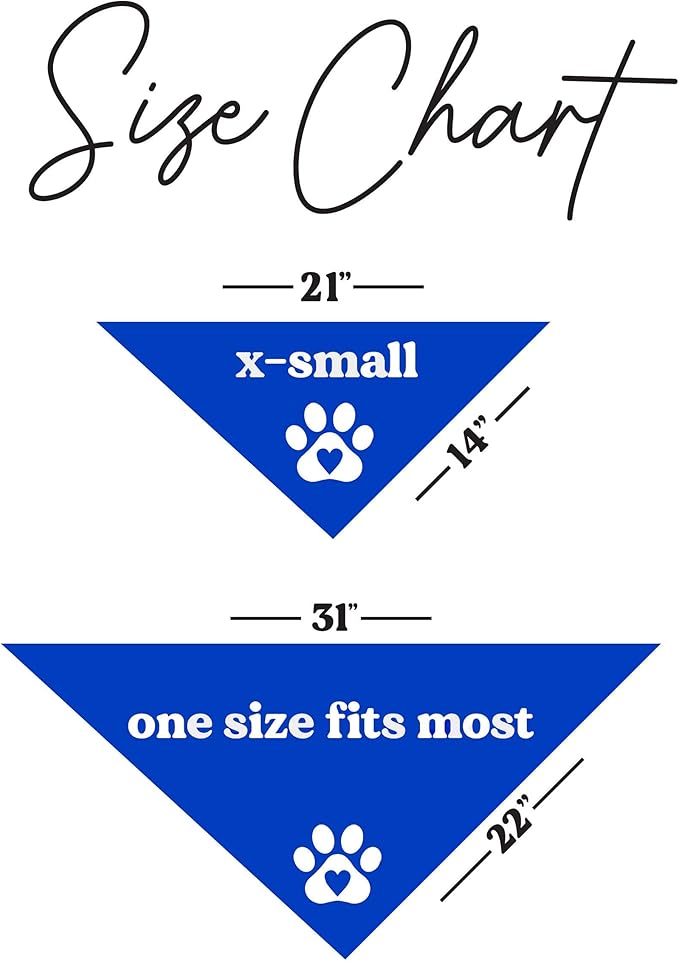 Do Not Pet Dog Bandana (Royal, XS 157)