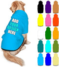 Custom Dog Hoodie Personalized Photo Text Logo Name Dog Clothes, Soft & Warm for Puppy Sweatshirt Hooded for Small Medium Large Dogs Girl/Boy Cats/Kitten, SkyBlue, XXL