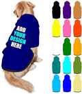 Customized Dog Hoodie with Name Logo Personalized Text Soft & Warm for Puppy Sweatshirt Hooded for Small Medium Large Dogs Girl/Boy Cats/Kitten, Navy, S