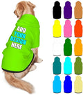 Customized Dog Hoodie with Name Logo Personalized Text Soft & Warm for Puppy Sweatshirt Hooded for Small Medium Large Dogs Girl/Boy Cats/Kitten, LawnGreen, S