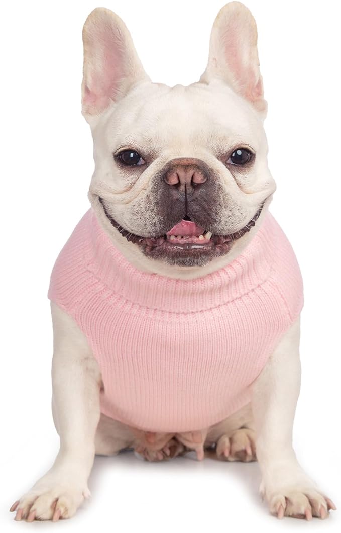 Stretchy Cat Sweater - 17 Colors & 6 Sizes | Snug Winter-Ready Knit for Boy/Girl Cats & Kittens(Light Pink, X-Small)