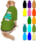 Customized Dog Hoodie with Name Logo Personalized Text Soft & Warm for Puppy Sweatshirt Hooded for Small Medium Large Dogs Girl/Boy Cats/Kitten, OliveDrab, L