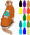 Custom Dog Clothes with Photo Name Logo Personalized Dog Sweaters for Small Medium Large Dogs Breathable Warm, Chocolate, M