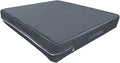 Waterproof Dog Bed Protector. (53 L x 42 W x 5 H inches) Washable Removable Orthopedic, Cooling Gel and Memory Foam Pet Bed Cover. Cover only. (Gray)