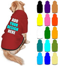 Custom Dog Hoodie Personalized Photo Text Logo Name Dog Clothes, Soft & Warm for Puppy Sweatshirt Hooded for Small Medium Large Dogs Girl/Boy Cats/Kitten, Brown, S
