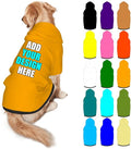 Customized Dog Hoodie with Name Logo Personalized Text Soft & Warm for Puppy Sweatshirt Hooded for Small Medium Large Dogs Girl/Boy Cats/Kitten, Orange, M