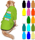 Custom Dog Hoodie Personalized Photo Text Logo Name Dog Clothes, Soft & Warm for Puppy Sweatshirt Hooded for Small Medium Large Dogs Girl/Boy Cats/Kitten, YellowGreen, M