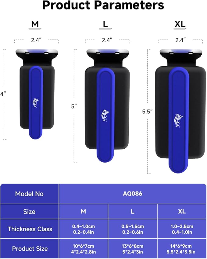 AQQA Magnetic Aquarium Fish Tank Glass Cleaner, Dual-Blades Algae Scraper Glass Cleaner Scrubber, Double Side Floating Aquarium Magnetic Brush for 0.2-0.4 Inch Thick Glass Aquariums Tank (M)