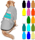 Custom Dog Hoodie Personalized Photo Text Logo Name Dog Clothes, Soft & Warm for Puppy Sweatshirt Hooded for Small Medium Large Dogs Girl/Boy Cats/Kitten, Silver, M