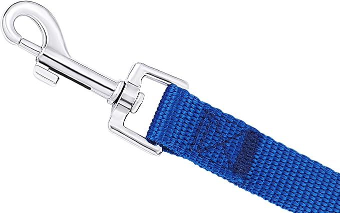 AmaGood Dog/Puppy Obedience Recall Training Agility Lead-15 ft 20 ft 30 ft 50 ft Long Leash-for Dog Training,Tie Out,Play,Safety,Camping (50 feet, Blue)