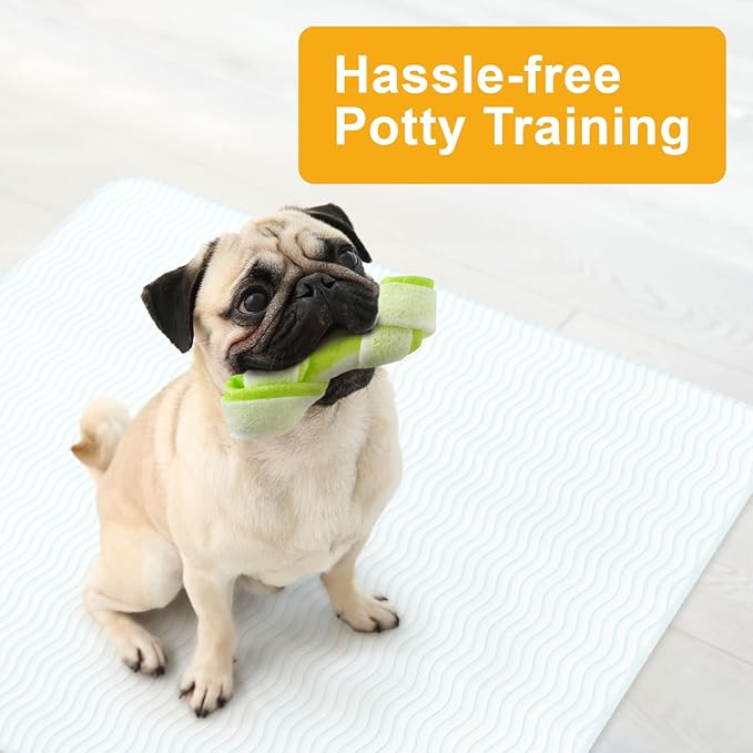 GREEN LIFESTYLE Washable Underpads - Large Bed Pads for use as Incontinence Bed Pads, Reusable Pet Pads, Great for Dogs, Cats, Bunny, Seniors Bed Pad (Pack of 24 - 41x41)
