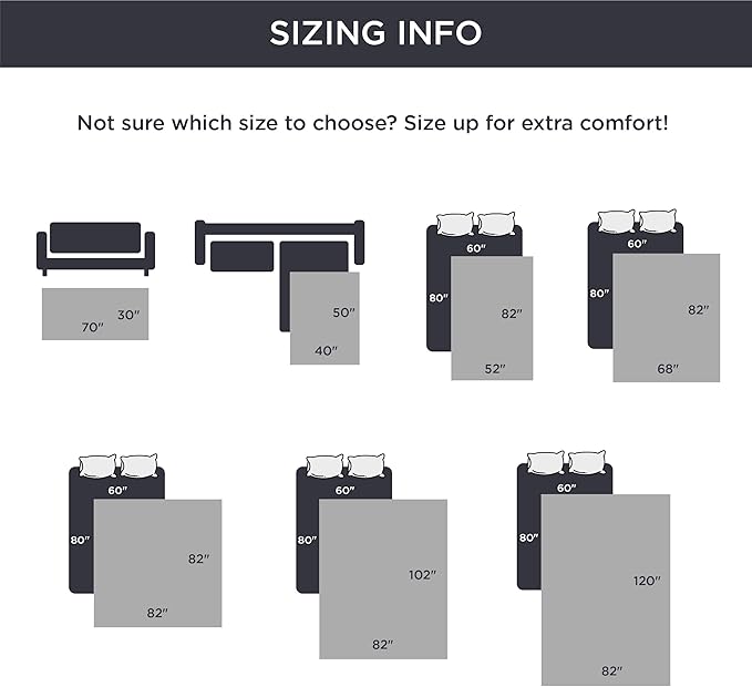 Bedsure 100% Waterproof Bed Cover for Dogs Washable - Non Slip Waterproof Dog Blanket for Bed, Lightweight Furniture Protector Durable for Pet Cat Puppy with Non-Slip Bottom, Grey, 82x82IN