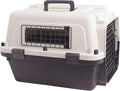 Plastic Dog/Cat Crate Portable Travelling Pet Kennel Without Wheel for Dogs/Cats, Small, Tan