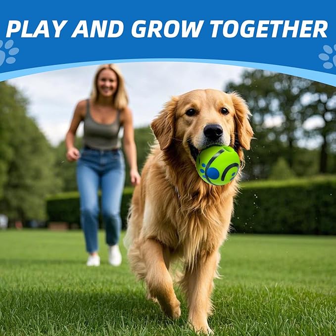 Dog Toys Ball, Interactive Dog Ball, Shaking with Gibbering Sound, for Training & Herding, M, 3.46 in (8.8 cm)