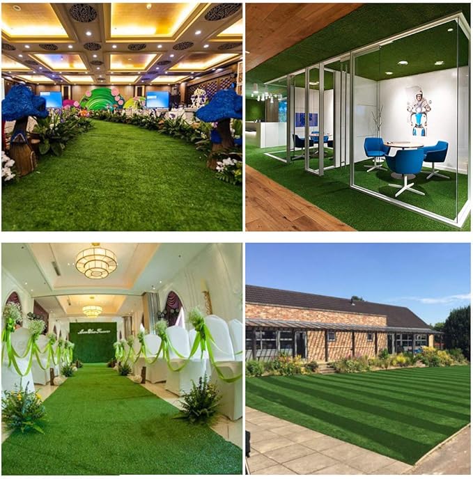 Synthetic Artificial Grass Turf 9FTX36FT, Indoor Outdoor Balcony Garden Pet Rug Turf Home Decor, Faux Grass Rug Carpet with Drainage Holes