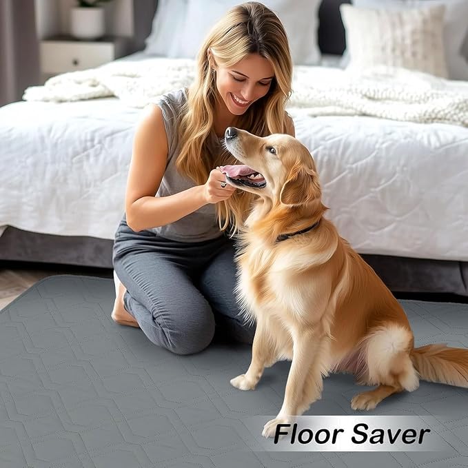 hyha Waterproof Dog Bed Blanket, Soft Pet Blankets, Waterproof Couch Cover for Dogs, Reversible Sofa Covers Washable for Furniture (52x82 Inch, Dark Grey/Dark Grey)