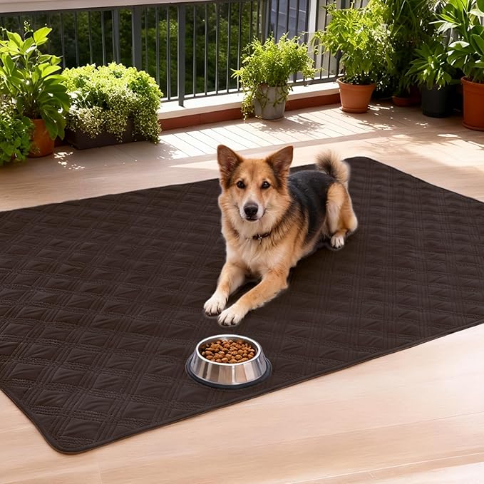 hyha Waterproof Dog Blanket, Reversible Pet Bed Blanket, Soft Sofa Couch Cover for Dogs Washable, Waterproof Pet Couch Covers for Sofa Puppy Cats Furniture Protector(30"x70", Chocolate/Chocolate)