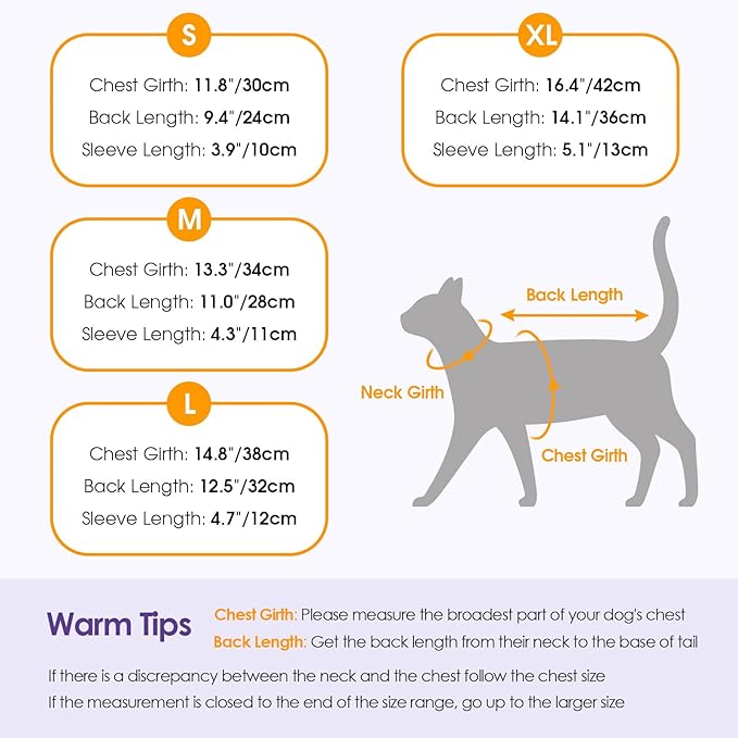 SUNFURA Hair Sticky Cat Clothes, Cat Sweater for Cats Only, 4-Legged Fleece Sweaters Kitten Pajamas Reduce Shedding Fur, Warm Pullover Shirts for Cats, Green S