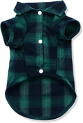 Koneseve Dog Shirt - Plaid Pet T-Shirt Sweater, Breathable & Cozy Tartan Outfit for Medium & Large Dogs, Casual Clothes - Adorable Costume for Halloween, Thanksgiving Christmas (Green; 7XL)