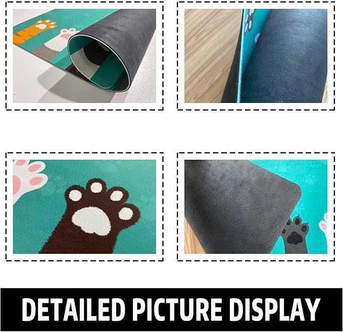 Personalized Dog Cat Mat with Name Photo Custom Placemat Feeding Mats for Food and Water Customized Non-Slip Waterproof Doormat for Bowls Outdoor Indoor Floors Gifts for Pet Owner