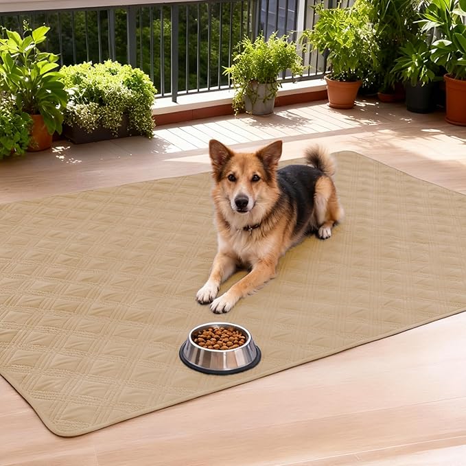 hyha Waterproof Dog Blanket, Reversible Pet Bed Blanket, Soft Sofa Couch Cover for Dogs Washable, Waterproof Pet Couch Covers for Sofa Puppy Cats Furniture Protector(52"x82", Camel/Beige)