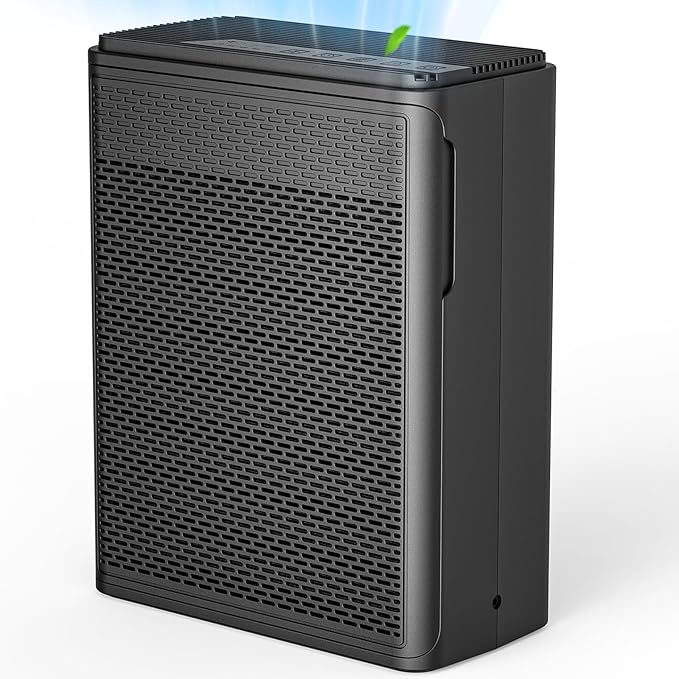 Air Purifiers for Home Pets Covers Up to 1500 Sq Ft,H13 Hepa Filter with Washable Pre-Filter,Pet Hair Dander Smoke Air Cleaner,22 dB Quiet Sleep for Living Room Bedroom Kitchen,P280 (Black)