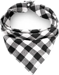 Plaid Bandana Triangle Scarf by Brand - Fall Dual Layer Soft Cotton for Dogs - Adjustable, Washable - Birthday Occasion - For Girl, Boy Dogs & Puppies - Small to Extra Large Sizes