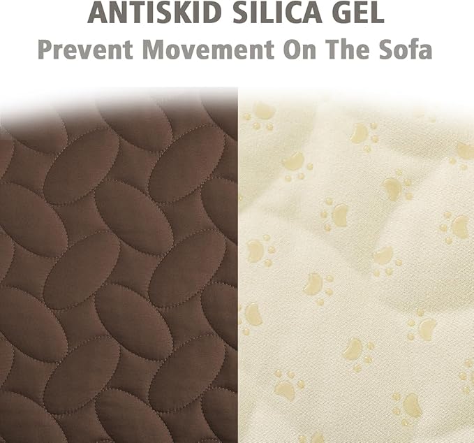 Ameritex Waterproof Pet Bed Cover Anti-Slip Dog Bed Blanket for Sofa and Furniture Waterproof New Pattern Design (Chocolate, 30x53 Inch (Pack of 1))