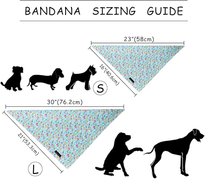 ARING PET Easter Dog Bandanas, Green Chick Eggs Pet Bandana Scarf Triangle Bibs for Puppy Small Medium Large Boy Girl Dogs Cats-L