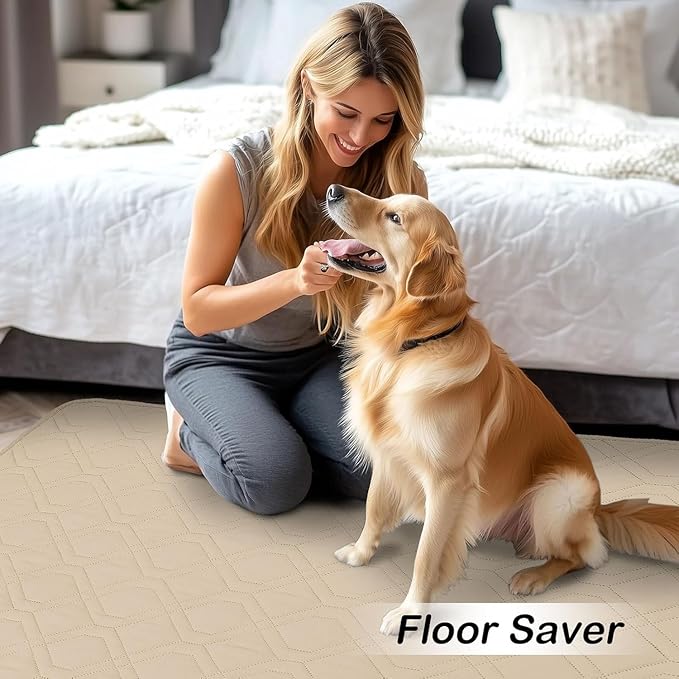 hyha Waterproof Dog Bed Blanket, Soft Pet Blankets, Waterproof Couch Cover for Dogs, Reversible Sofa Covers Washable for Furniture (40x80 Inch, Taupe/Beige)