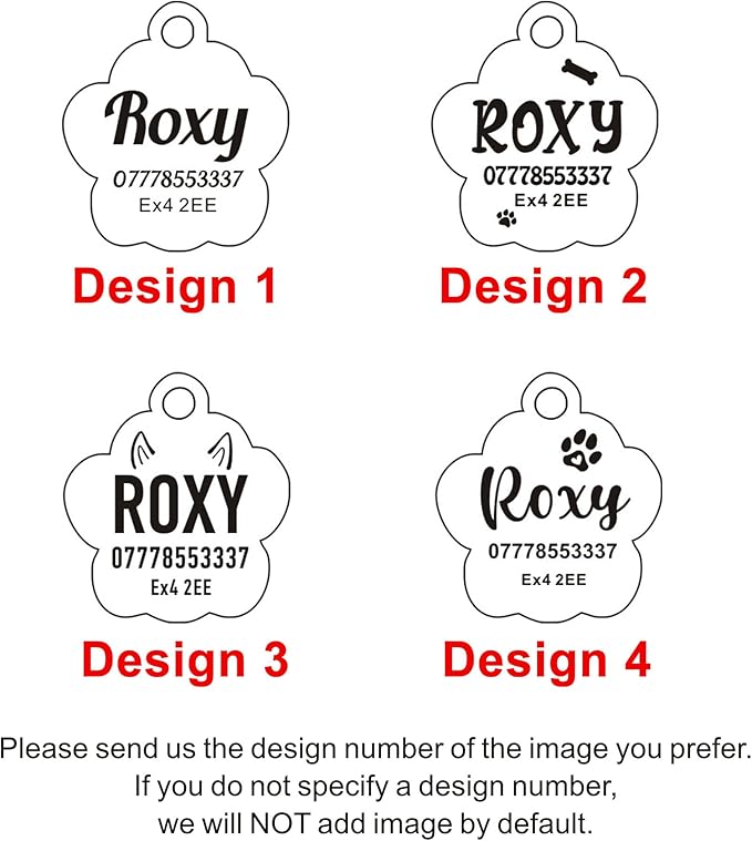 EDSG Cat Dog Tags Personalized for Pets, Dog Name Tags Cat Name ID Tag, Engraved Dog Tags Dog ID Tags Small Glitter Bling ID Tag Paw Print for Cat Pet Dog Puppy(Silver,Design 2)