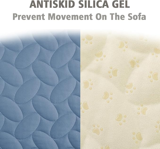 Ameritex Pet Bed Cover Dog Bed Blanket for Sofa and Furniture Waterproof New Pattern Design (30x70 Inch, Light Blue)