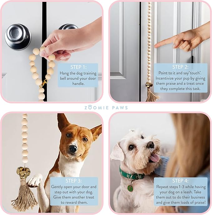 Dog Door Bells for Potty Training - Puppy Supplies for Pets & Puppies, 1 Pack