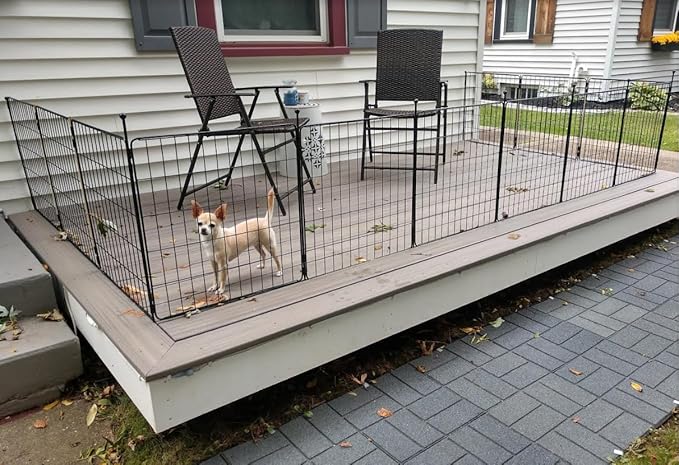 FXW MiniPaws Unleashed Dog Playpen, Expandable & Portable Design for Yard, RV Camping and Indoor Use, for Puppies and Small Dogs, 24-inch 32 Panels