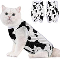 Avont Cat Recovery Suit - Kitten Onesie for Cats After Surgery, Cone of Shame Alternative Surgical Spay Suit for Female Cat, Post-Surgery or Skin Diseases Protection -Cow(S)