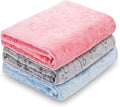 LeapSheep Pet Blankets for Dogs Cats - 3Pack Heart Pattern Super Soft Fluffy Dog Blankets for Small Medium Large Doggy Kitten (Light, Medium)