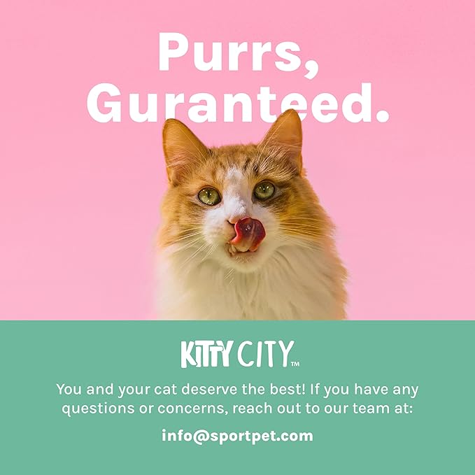 Kitty City Cat Bed, Cotton, 14"W x 19"L x 5"H
